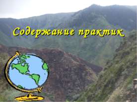 Содержание практик