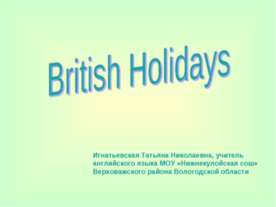 British Holidays