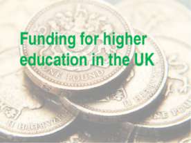 Funding for higher education in the UK
