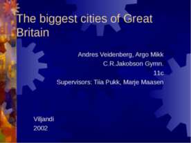 The biggest cities of Great Britain