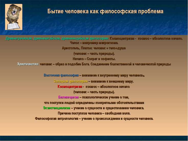 Бытие человека проблема смысла человеческого существования презентация