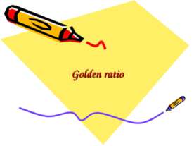 Golden ratio