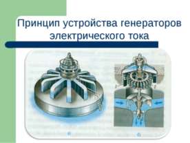 Принцип устройства генераторов электрического тока