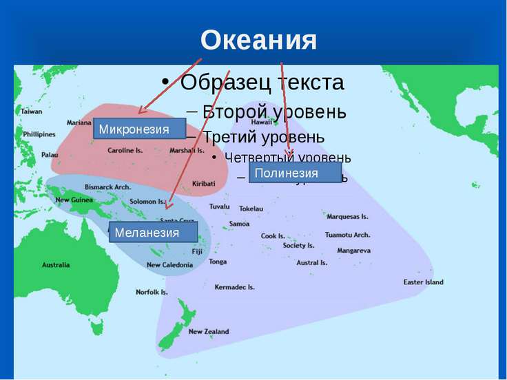 Схема острова океании