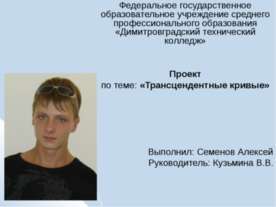 Трансцендентные кривые