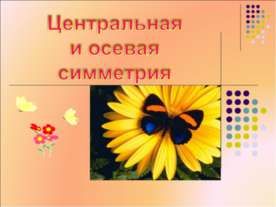 Центральная и осевая симметрия