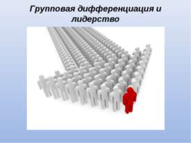 Групповая дифференциация и лидерство