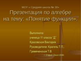Понятие функции