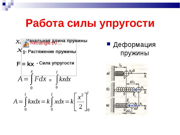 Сила упругости 2 пружины. Формула работы силы упругости физика 10 класс. Формула по физике работа силы упругости. Формула работы силы упругости в физике. Работа силы упругости формула физика.