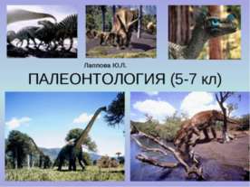Палеонтология