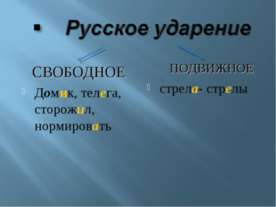 Русское ударение