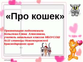 Про кошек