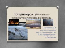 13 примеров губительного воздействия человека на природу