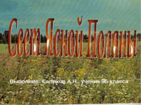 Свет Ясной Поляны
