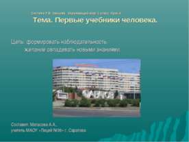 Первые учебники человека