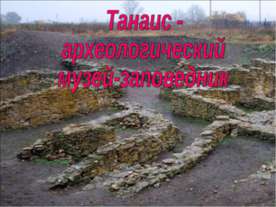 Танаис - археологический музей - заповедник