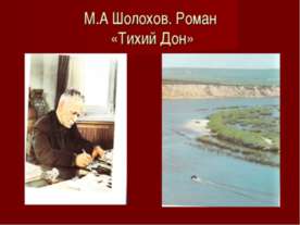 Изображение Верхнедонского восстания казаков в романе М.А.Шолохова «Тихий Дон»