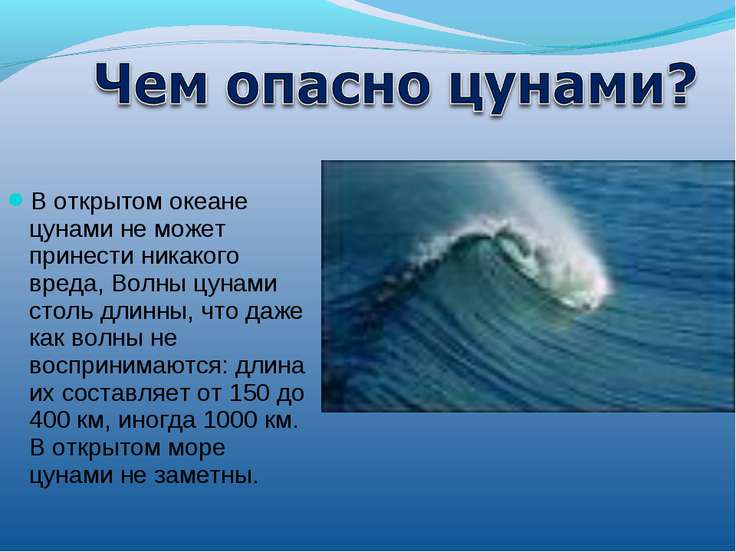 За про сообщение последние 10 цунами лет