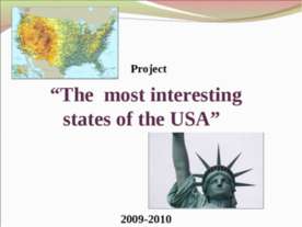 The most interesting states of the USA