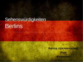 Sehenswürdigkeiten Berlins