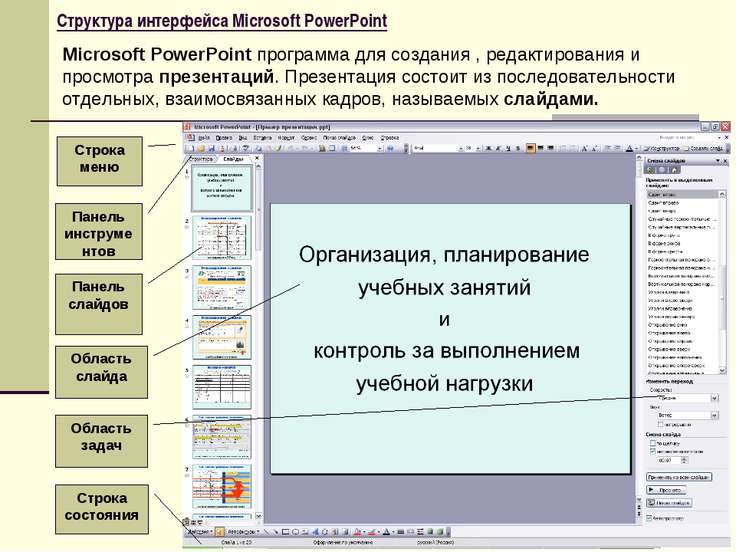 Схема в повер поинт