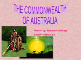 The commonwealth of the Australia