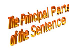 Principal parts of the sentence
