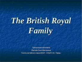 The British Royal Family