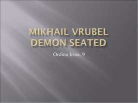 Mikhail Vrubel Demon Seated