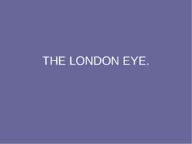 The London eye