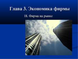 Фирма на рынке