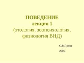 Поведение