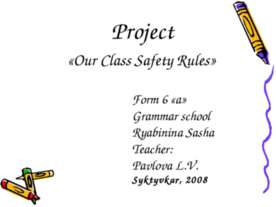 Our Class Safety Rules