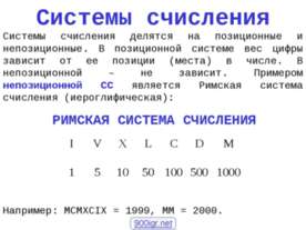 Системы счисления