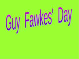 Guy Fawkes' Day