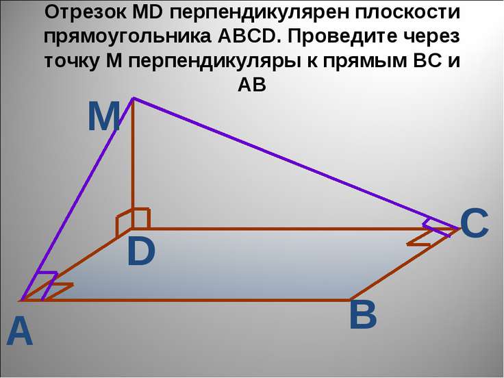 Отрезок перпендикулярен плоскости квадрата. Отрезок перпендикулярный плоскости. Перпендикуляр к плоскости прямоугольника. Плоскость прямоугольника. Перпендикуляр в прямоугольнике.