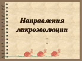 Направления макроэволюции
