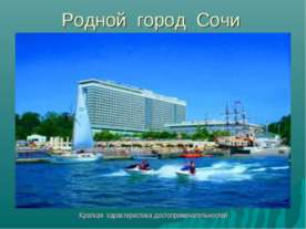 Родной город Сочи