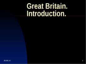 Great Britain. Introduction