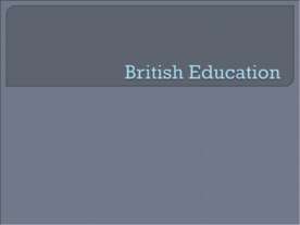 British Education
