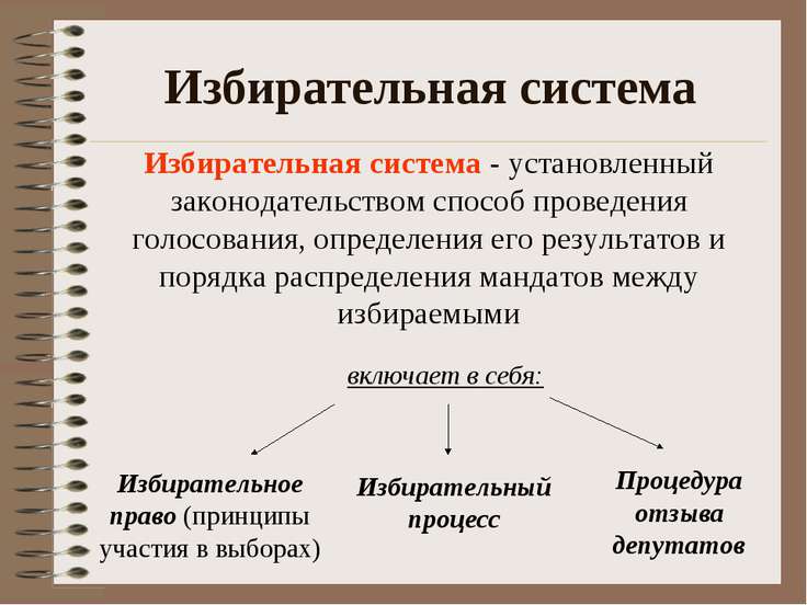 Принципы избирательной системы картинки