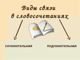 Виды связи в словосочетаниях