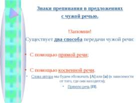 Знаки препинания в предложениях с чужой речью