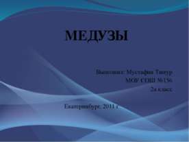 медузы