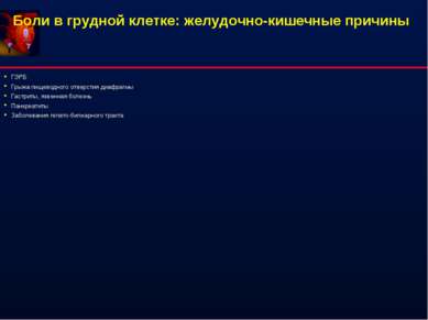 ГЭРБ Грыжа пищеводного отверстия диафрагмы Гастриты, язвенная болезнь Панкреа...