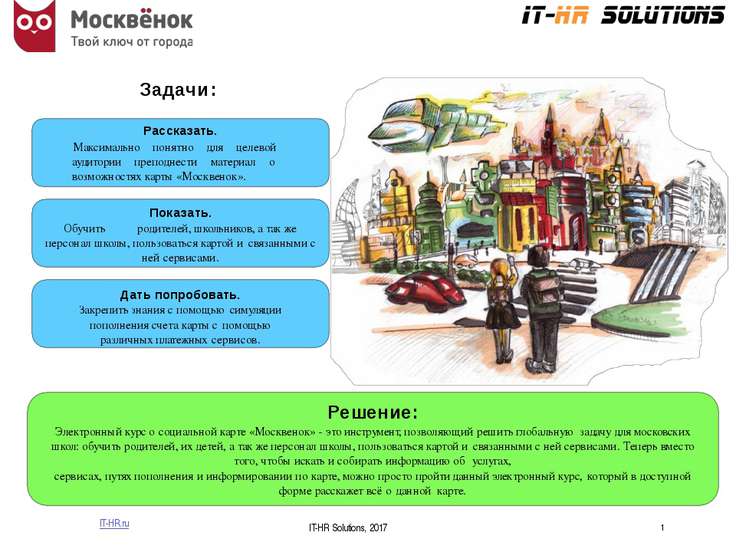 Решение: Электронный курс о социальной карте «Москвенок» - это инструмент, по...