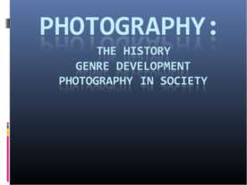 Photography in society