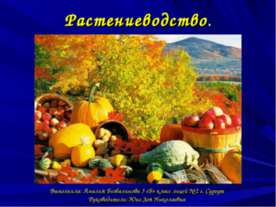 Растениеводство
