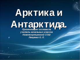 Арктика и Антарктида
