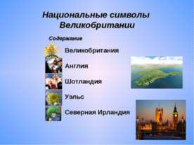 Национальные символы Великобритании